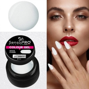 Gel UV Colorat White Charm 5ml, SensoPRO Milano - Img 4