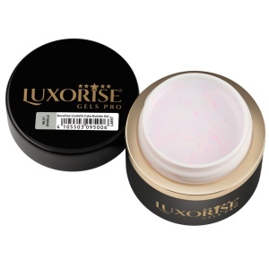 Gel UV Constructie Unghii Confetti Cake LUXORISE 15ml, Milky Sparkle - Img 2