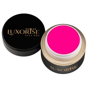 Gel UV Constructie Unghii RevoFlex Neon LUXORISE 15ml, Tropical Orange - Img 3