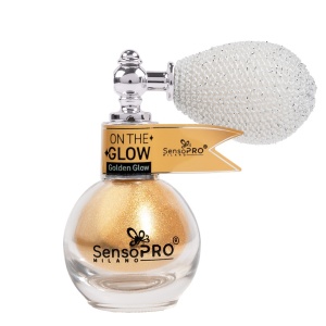 Iluminator Pudra cu Pompita On the Glow SensoPRO Milano, Golden Glow - Img 2