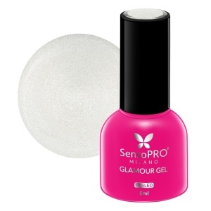 Oja Semipermanenta Glamour Gel SensoPRO Milano - #109 Let's Glow, 8ml