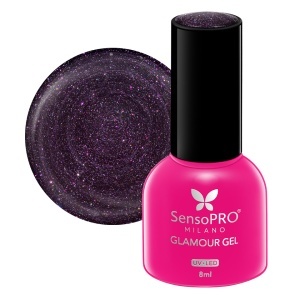 Oja Semipermanenta Glamour Gel SensoPRO Milano - #120 After Dark, 8ml