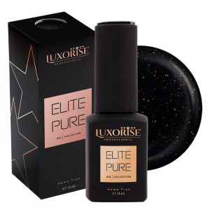 Oja Semipermanenta Hema Free ELITE PURE LUXORISE - Black Galaxy, 15ml