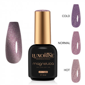 Oja Semipermanenta LUXORISE MAGNETICA - ThermoCharm, Mystic Mauve 10ml - Img 2