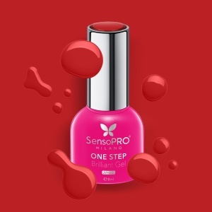 Oja Semipermanenta One Step Brilliant Gel SensoPRO Milano - #17 Infinite Love, 8ml - Img 2