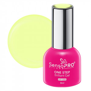 Oja Semipermanenta One Step Brilliant Gel SensoPRO Milano - #48 Lemon Sorbet, 8ml
