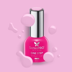 Oja Semipermanenta One Step Brilliant Gel SensoPRO Milano - #66 Rose Addiction, 8ml - Img 2