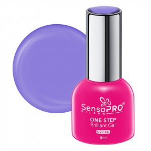 Oja Semipermanenta One Step Brilliant Gel SensoPRO Milano - #68 Purple Gaze, 8ml