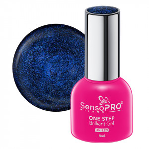 Oja Semipermanenta One Step Brilliant Gel SensoPRO Milano - #78 Blue Reflection, 8ml