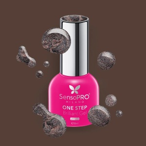 Oja Semipermanenta One Step Brilliant Gel SensoPRO Milano - #86 Golden Cooper, 8ml - Img 2