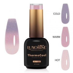 Oja Semipermanenta Termica 3 Culori LUXORISE ThermoCool, Dazzling Dream 10ml - Img 2