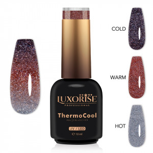 Oja Semipermanenta Termica 3 Culori LUXORISE ThermoCool, Future Spark 10ml - Img 2