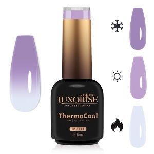 Oja Semipermanenta Termica 3 Culori LUXORISE ThermoCool, Hidden Innocence 10ml
