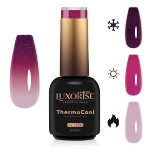 Oja Semipermanenta Termica 3 Culori LUXORISE ThermoCool, Lavender Shades 10ml