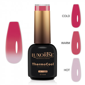 Oja Semipermanenta Termica 3 Culori LUXORISE ThermoCool, Pure Princess 10ml - Img 2