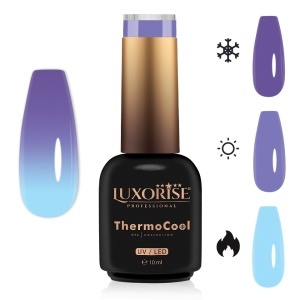 Oja Semipermanenta Termica 3 Culori LUXORISE ThermoCool, Secret Place 10ml - Img 1