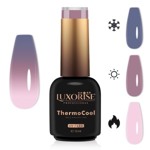 Oja Semipermanenta Termica 3 Culori LUXORISE ThermoCool, Sissy Smile 10ml