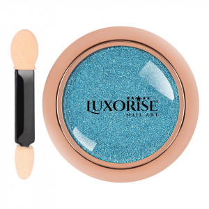Pigment Unghii LUXORISE Mirror Powder, Cool Blue - Img 3