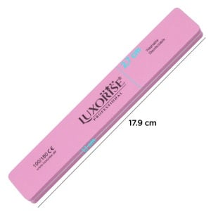 Pila Unghii Lavabila Lata 100/180 LUXORISE, Roz - Img 2