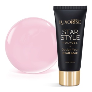 Polygel LUXORISE STAR STYLE - STAR NUDE Collection, Peach Veil, 50ml