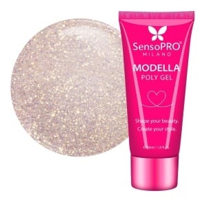 Polygel MODELLA SensoPRO Milano - Champagne Gold, 30ml