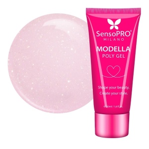 Polygel MODELLA SensoPRO Milano - Rose Twinkle, 50ml