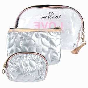 Portfard Cosmetice SensoPRO Milano - Travel Bliss, set 3 buc - Img 2