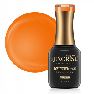 Rubber Base LUXORISE Neon City Collection, Orange 15ml