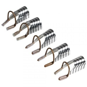 Sabloane Unghii Refolosibile SensoPRO Milano, Set 5 buc, Silver