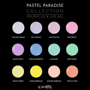 Set 12 Geluri UV Colorate LUXORISE, Pastel Paradise - Img 2