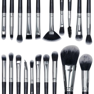 Set 20 pensule machiaj SensoPRO Milano, Black Silver + Borseta Cadou - Img 4
