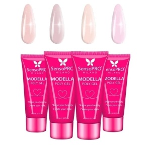 Set 4 Polygel Modella SensoPRO Milano, Velvet Nails 01