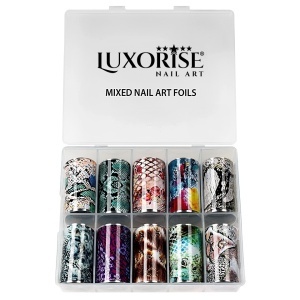 Set Folii Transfer LUXORISE #45 Snake Colors, Set 10 buc - Img 3