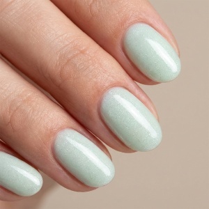 Shimmer Rubber Base SensoPRO Milano 10ml, Milky White Shimmer Blue #02 - Img 2