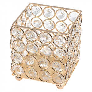 Suport Pensule Diamond Crystal LUXORISE, Gold