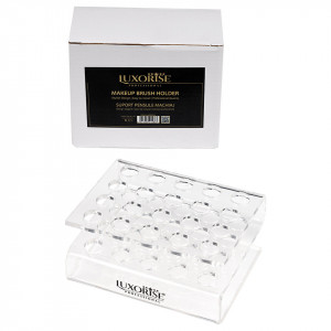 Suport pensule machiaj LUXORISE, 20 sloturi, plexiglas - Img 4