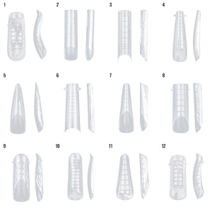 Tipsuri Reutilizabile REVOMAX Shape It All LUXORISE pentru Polygel si Gel, 288 buc - Img 6