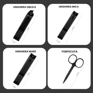 Trusa Manichiura Black LUXORISE, 9 piese - Img 5