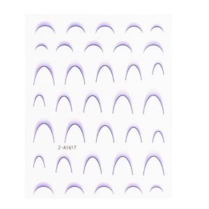 Abtibild Unghii SensoPRO Milano - French Ombre Purple - Img 2