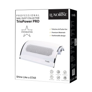 Aspirator Praf Unghii Profesional 3 motoare TrioPower PRO - LUXORISE, Alb - Img 6