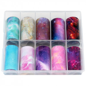 Folie Transfer LUXORISE #13 Cosmos, Set 10 buc