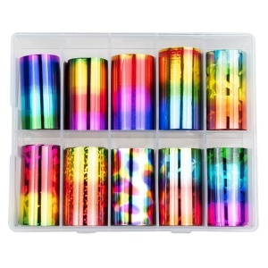Folie Transfer LUXORISE #36 Rainbow, Set 10 buc - Img 3