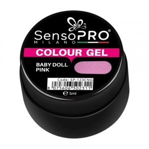 Gel UV Colorat Baby Doll Pink 5ml, SensoPRO Milano - Img 2