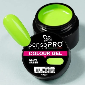 Gel UV Colorat Neon Green 5ml, SensoPRO Milano - Img 4