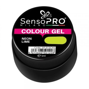 Gel UV Colorat Neon Lime 5ml, SensoPRO Milano - Img 2
