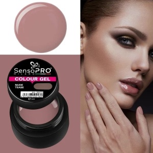 Gel UV Colorat Nude Tease 5ml, SensoPRO Milano - Img 2