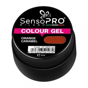 Gel UV Colorat Orange Caramel 5ml, SensoPRO Milano - Img 3