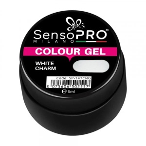 Gel UV Colorat White Charm 5ml, SensoPRO Milano - Img 2