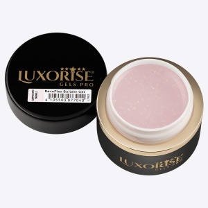 Gel UV Constructie Unghii RevoFlex LUXORISE - Cappuccino Twinkle, 15ml - Img 2