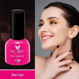 Oja Semipermanenta Glamour Gel SensoPRO Milano - #119 Star Lips, 8ml - Img 2